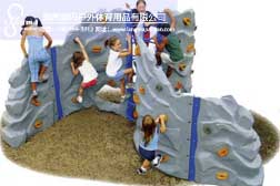 彎道三角型兒童攀巖